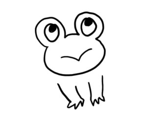 カエルの書き方 簡単でかわいい手書き風の蛙を描く方法 ゆめまがイラスト描き方