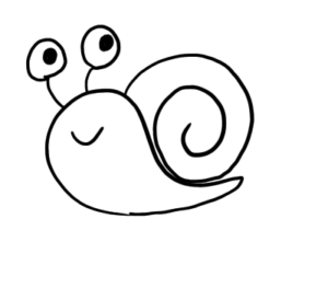 カタツムリのイラストの簡単な書き方 梅雨の動物をかいてみよう ゆめまがイラスト描き方