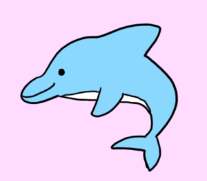 イルカのイラストの書き方 簡単でかわいい海豚の手書き方法 ゆめまがイラスト描き方