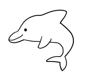 イルカのイラストの書き方は 簡単でかわいいイルカを書いてみよう ゆめまがイラスト