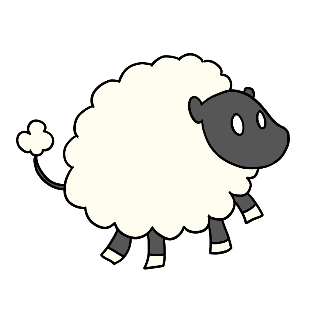 羊の可愛いイラストを簡単に書こう 挿し絵に使える干支イラスト ゆめまがイラスト描き方