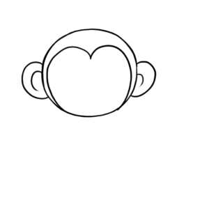 猿のイラストを手書きで簡単に描く方法 かわいいサルの書き方講座 ゆめまがイラスト描き方