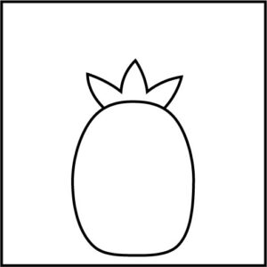 パイナップルのイラストの書き方 手書きで簡単に描ける可愛いパイナップル ゆめまがイラスト描き方