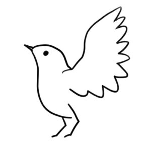 うぐいすのイラストの簡単な書き方 飛んでる鶯を手書きで描いてみよう ゆめまがイラスト